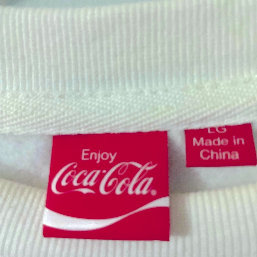 Coca-Cola Cropped Sweatshirt EUC - Picture 3 of 3
